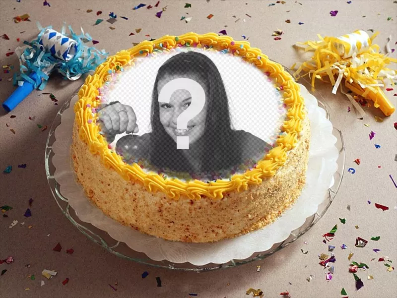 Ghép ảnh online với mẫu bánh sinh nhật màu vàng Xxx Khung ảnh đẹp với bánh sinh nhật, trong đó ảnh của bạn sẽ đặt ở trung tâm chiếc bánh kem cùng với đồ trang trí sinh nhật điển hình. Thật hoàn hảo cho những bạn yêu..