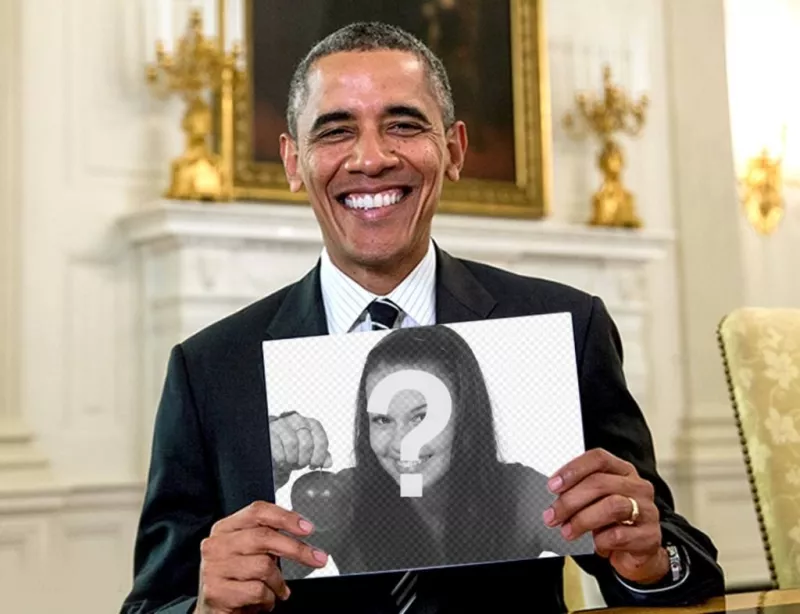 Fotomontaje para poner tu foto en el cartel de Obama ..