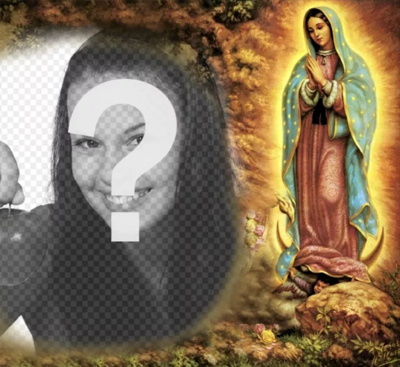 Chụp ảnh tôn giáo với Đức mẹ Guadalupe cho ảnh của bạn ..