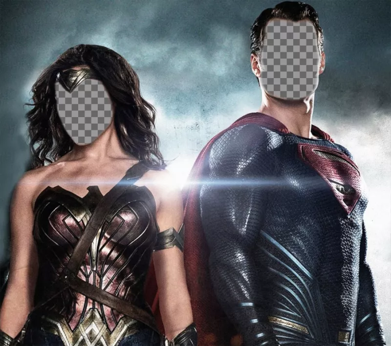 Đặt khuôn mặt của bạn vào Wonder Woman và Superman với ảnh ghép vui nhộn này ..