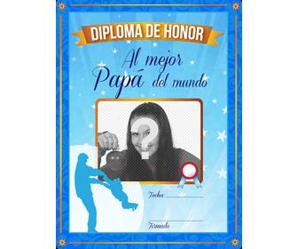 văn bằng cho người bố tuyệt vời nhất thế giới