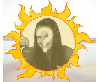khung ảnh trẻ em để đặt hinh ảnh ben trong mặt trời
