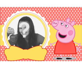 Ảnh ghep trẻ em peppa pig