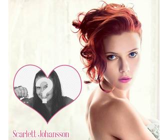 chụp ảnh với scarlett johansson