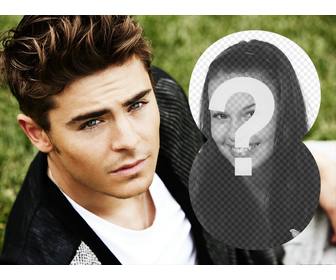 khung ảnh với zac efron đẹp trai