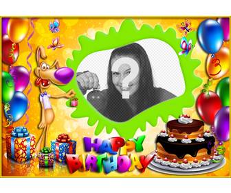 khung ảnh trẻ em happy birthday