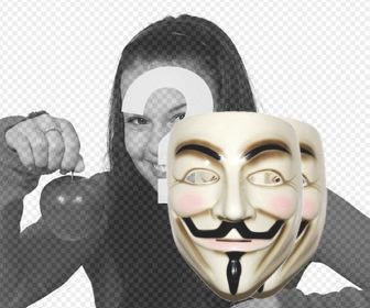 bạn co thể đeo mặt nạ của anonymous với nhãn dan nay