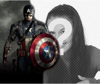 tải len ảnh của bạn với anh hung captain america