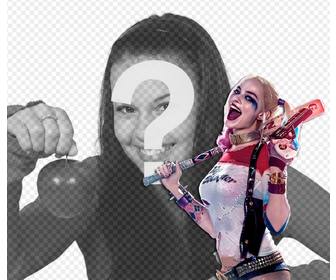 ghep ảnh của bạn với nhan vật phản diện harley quinn