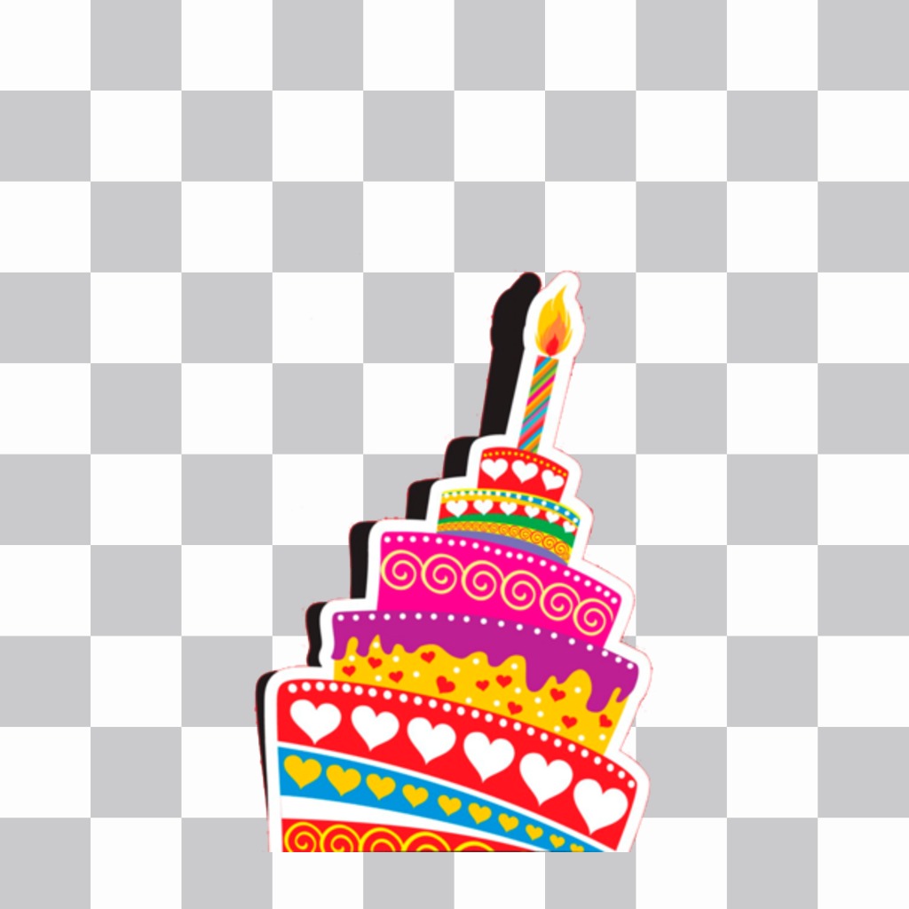Logo hình bánh sinh nhật siêu dễ thương ..