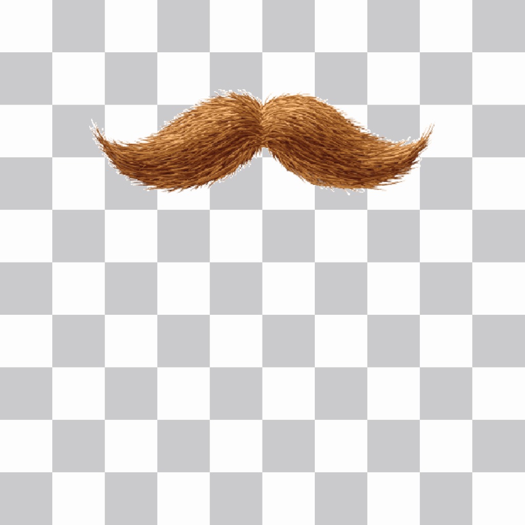 Bigote de hipster pelirrojo para modificar cualquier cara de tus amigos online. ..