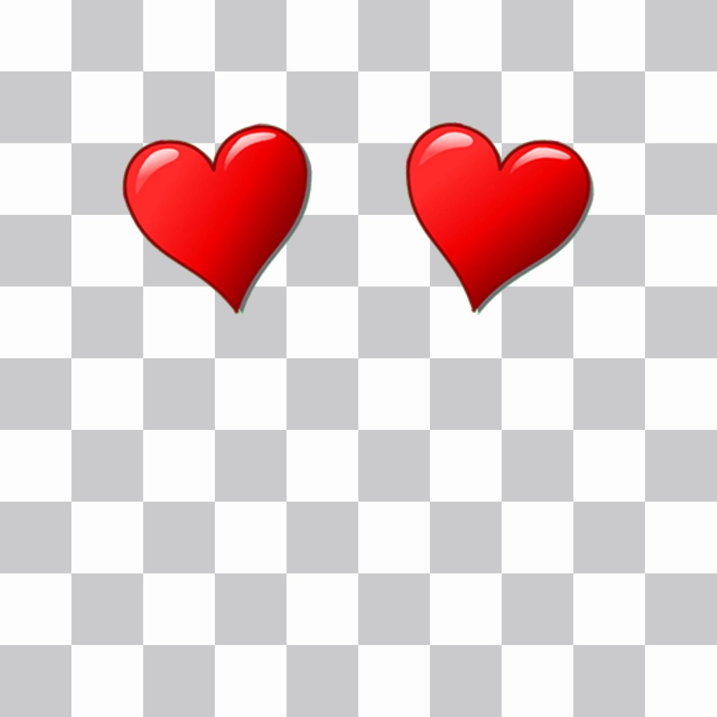 Sticker hai trái tim tình yêu ..